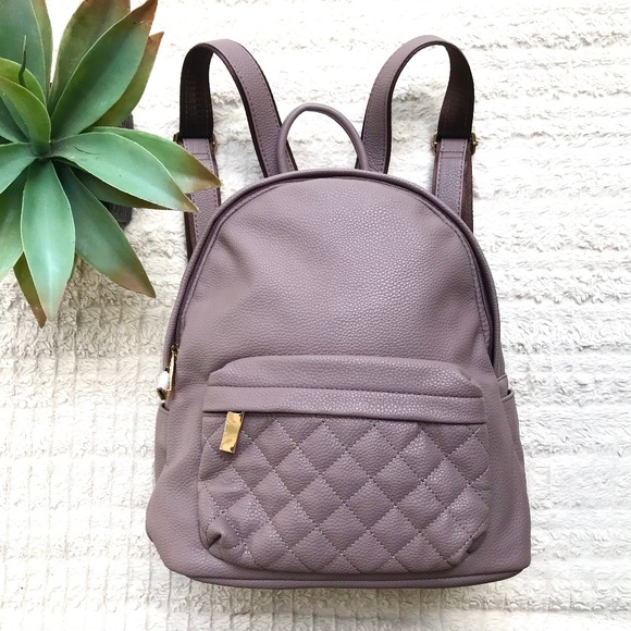 Windsor Handbags - NEW Windsor Quilted Backpack Purple Mauve Bag